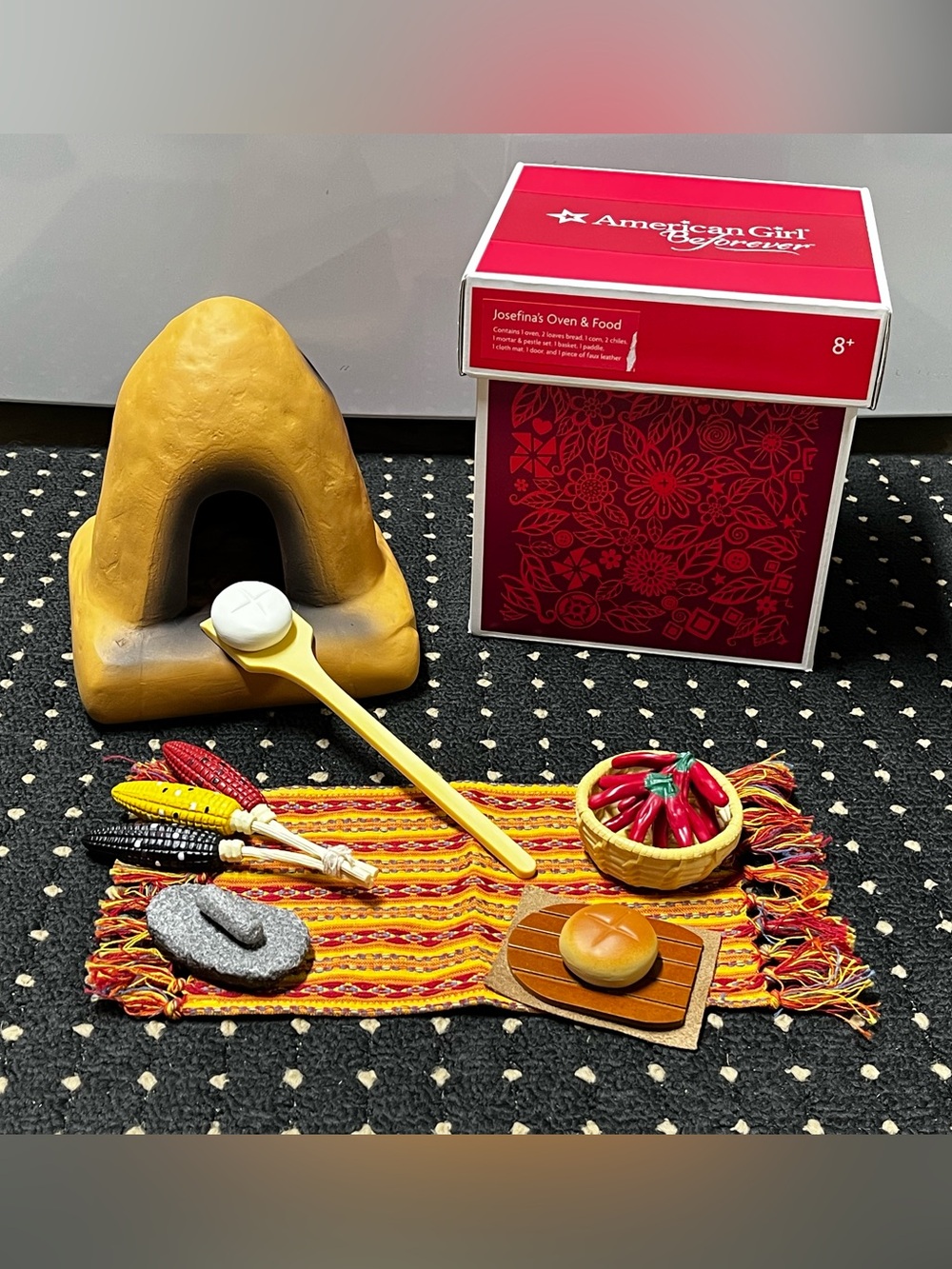 American Girl Josefina’s Oven and Food - Doll Adobe Oven & Food